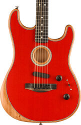Guitare folk Fender American Acoustasonic Stratocaster - Dakota red
