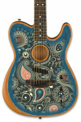 American Acoustasonic Telecaster FSR Ltd (USA) - blue paisley