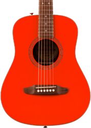 Guitare folk Fender California Standard Redondo Mini +Bag - fiesta red