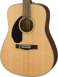 Guitare folk gaucher Fender CD60S LH Gaucher - Naturel