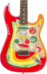 Guitare électrique forme str Fender Custom Shop George Harrison Rocky Strat Masterbuilt P.Waller #83840 - Rocky