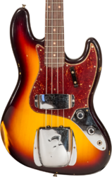 Basse électrique solid body Fender Custom Shop 1962 Jazz Bass #CZ569015 - Relic 3-color sunburst