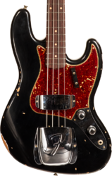 Basse électrique solid body Fender Custom Shop 1962 Jazz Bass #CZ569677 - Relic aged black