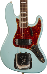Basse électrique solid body Fender Custom Shop 1966 Jazz Bass #CZ553892 - Journeyman relic daphne blue