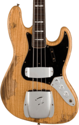 Basse électrique solid body Fender Custom Shop Jazz Bass Custom - Heavy relic aged natural