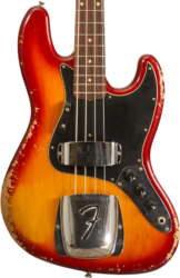 Basse électrique solid body Fender Custom Shop 1964 Jazz Bass #R137642 - Heavy Relic Cherry Sunburst