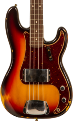 Basse électrique solid body Fender Custom Shop 1961 Precision Bass #CZ556533 - Relic 3-color sunburst
