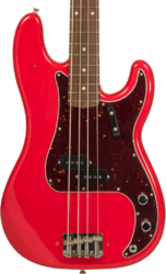 Basse électrique solid body Fender Custom Shop 1962 Precision Bass #R126357 - Journeyman relic fiesta red 