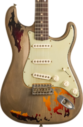 Guitare électrique forme str Fender Custom Shop Rory Gallagher Stratocaster Masterbuilt Dale Wilson #CZ574478 - Heavy Relic 3-Color Sunburst