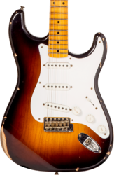 Guitare électrique forme str Fender Custom Shop 70th Anniversary 1954 Stratocaster Ltd #XN4158 - Relic wide-fade 2-color sunburst
