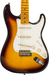 Guitare électrique forme str Fender Custom Shop 1956 Stratocaster #CZ571884 - Journeyman relic aged 2-color sunburst