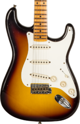 Guitare électrique forme str Fender Custom Shop 1956 Stratocaster #CZ575333 - Journeyman relic 2-color sunburst