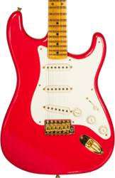 Guitare électrique forme str Fender Custom Shop 1956 Stratocaster #R130433 - Journeyman relic fiesta red 