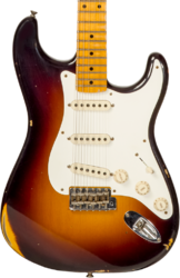 Guitare électrique forme str Fender Custom Shop 1957 Stratocaster #CZ571791 - Relic wide fade 2-color sunburst