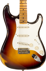 Guitare électrique forme str Fender Custom Shop 1957 Stratocaster #CZ575421 - Relic 2-color sunburst