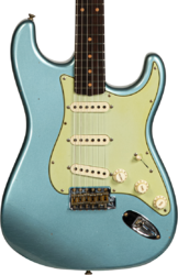 Guitare électrique forme str Fender Custom Shop 1959 Stratocaster #CZ566857 - Journeyman relic teal green metallic