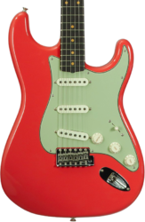 Guitare électrique forme str Fender Custom Shop Vintage Custom 1959 Stratocaster #R148219 - Time Capsule Fiesta Red