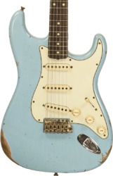 Guitare électrique solid body Fender Custom Shop 1960 Stratocaster Ltd #CZ549341 - Relic daphne blue