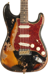 Custom Shop 1960 Stratocaster Roasted #CZ581166 - Super Heavy Relic Black o. 2-Color Sunburst