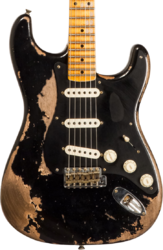 Custom Shop Poblano Stratocaster #CZ579424 - Super Heavy Relic Black