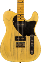 Guitare électrique forme tel Fender Custom Shop 1950 Telecaster Masterbuilt Jason Smith #R111000 - Relic nocaster blonde