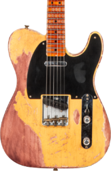 Guitare électrique forme tel Fender Custom Shop 1952 Telecaster #128066 - Super heavy relic nocaster blonde