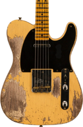 Guitare électrique forme str Fender Custom Shop 1953 Telecaster - Super Heavy Relic Natural Blonde