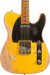 Guitare électrique forme str Fender Custom Shop 1953 Telecaster #R128654 - Super Heavy Relic Natural Blonde