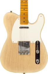 Guitare électrique forme tel Fender Custom Shop 1955 Telecaster #CZ570232 - Journeyman relic natural blonde