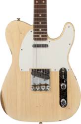 Guitare électrique forme tel Fender Custom Shop 1960 Telecaster #CZ569492 - Relic natural blonde