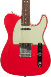 Guitare électrique forme tel Fender Custom Shop 1963 Telecaster #R127693 - Closet classic fiesta red