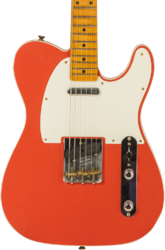 Guitare électrique forme tel Fender Custom Shop 50s Twisted Tele Custom #R131746 - Journeyman Relic Tahitian Coral