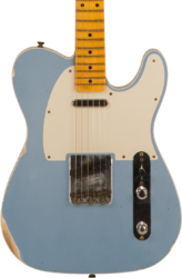 Guitare électrique forme tel Fender Custom Shop Tomatillo Telecaster Custom #R110879 - Relic lake placid blue