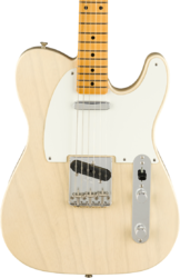 Guitare électrique forme tel Fender Custom Shop Vintage Custom 1958 Top-Load Telecaster - Nos aged white blonde