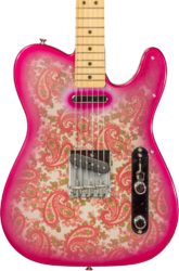 Guitare électrique forme tel Fender Custom Shop 1968 Vintage Custom Telecaster #R126998 - Nos pink paisley