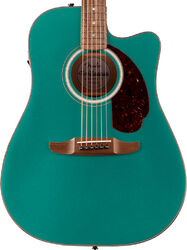 Guitare folk Fender California Deluxe Redondo CE - Sherwood Green