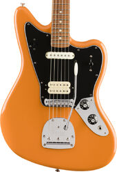 Guitare électrique rétro rock Fender Player Jaguar (MEX, PF) - Capri orange