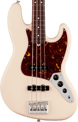 Basse électrique solid body Fender American Professional Jazz Bass (USA, RW) - olympic white