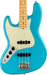 Basse électrique solid body Fender American Professional II Jazz Bass Gaucher (USA, MN) - Miami blue