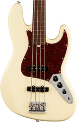 American Professional II Jazz Bass Fretless (USA, RW) - olympic white