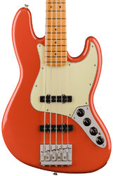 Basse électrique solid body Fender Player Plus Jazz Bass V (MEX, MN) - Fiesta red