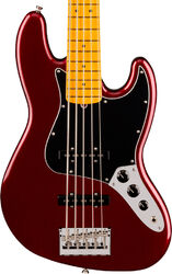 FENDER American Professional Jazz Bass V (USA, MN, 5-String) - oxblood