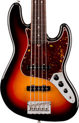 Basse électrique solid body Fender American Professional Jazz Bass V (USA, RW, 5-String) - 3-Color Sunburst