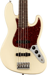 American Professional II Jazz Bass V (USA, RW) - olympic white