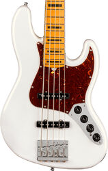 Basse électrique solid body Fender American Ultra Jazz Bass V (USA, MN) - Arctic pearl