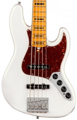 Basse électrique solid body Fender American Ultra Jazz Bass V (USA, MN) - Arctic pearl