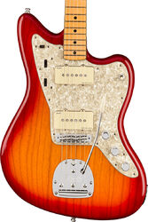 Guitare électrique rétro rock Fender American Ultra Jazzmaster (USA, MN) - Plasma red burst