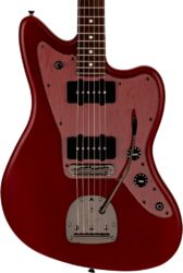 Guitare électrique rétro rock Fender Made in Japan Hybrid II Jazzmaster Ltd - Matte Inferno Red