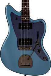 Guitare électrique rétro rock Fender Made in Japan Hybrid II Jazzmaster - Matte Aero Blue Satin Metallic