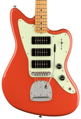 Guitare électrique solid body Fender Noventa Jazzmaster (MEX, MN) - Fiesta red
